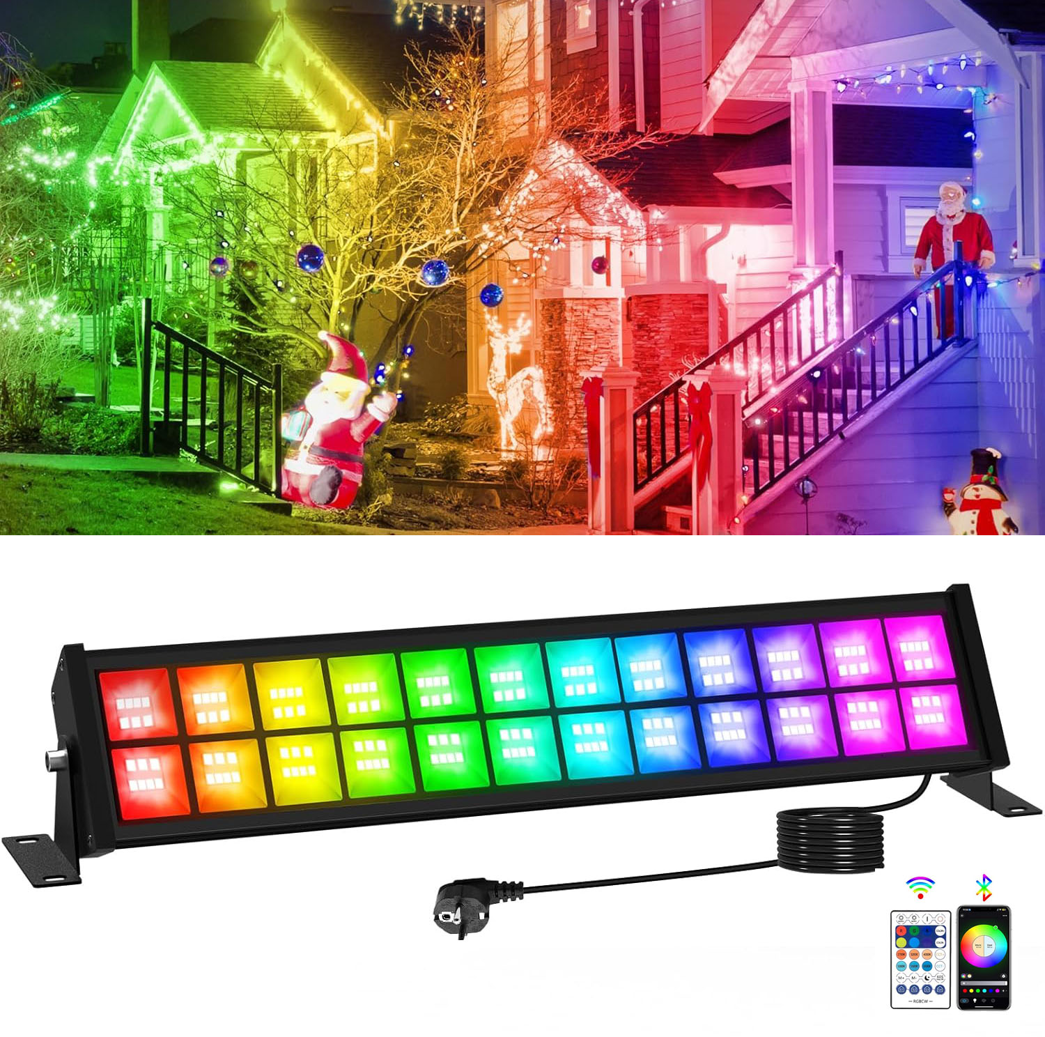Outdoor Lighting Uk - Lampu Sorot LED RGB 50/72W dengan