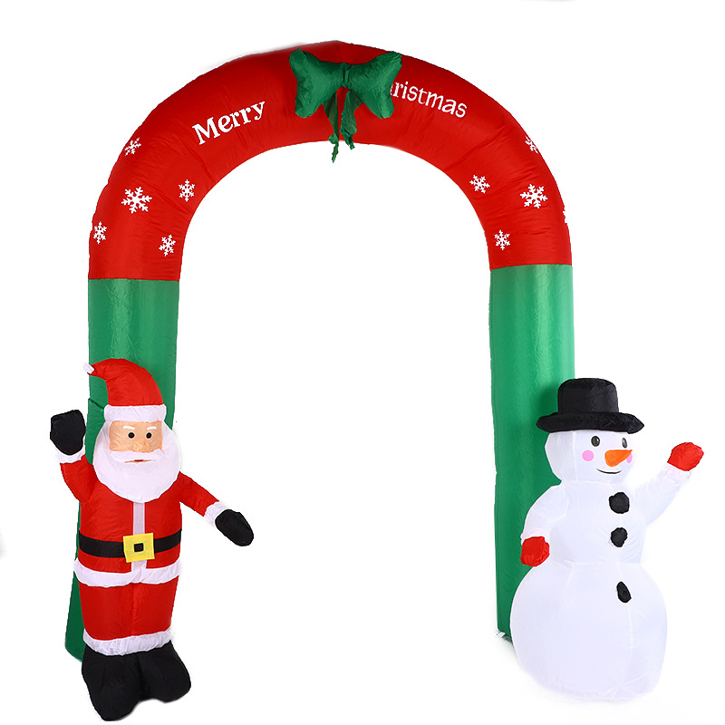 Outdoor Lighting Effects - Dekorasi Natal Tiup Bentuk Santa dan