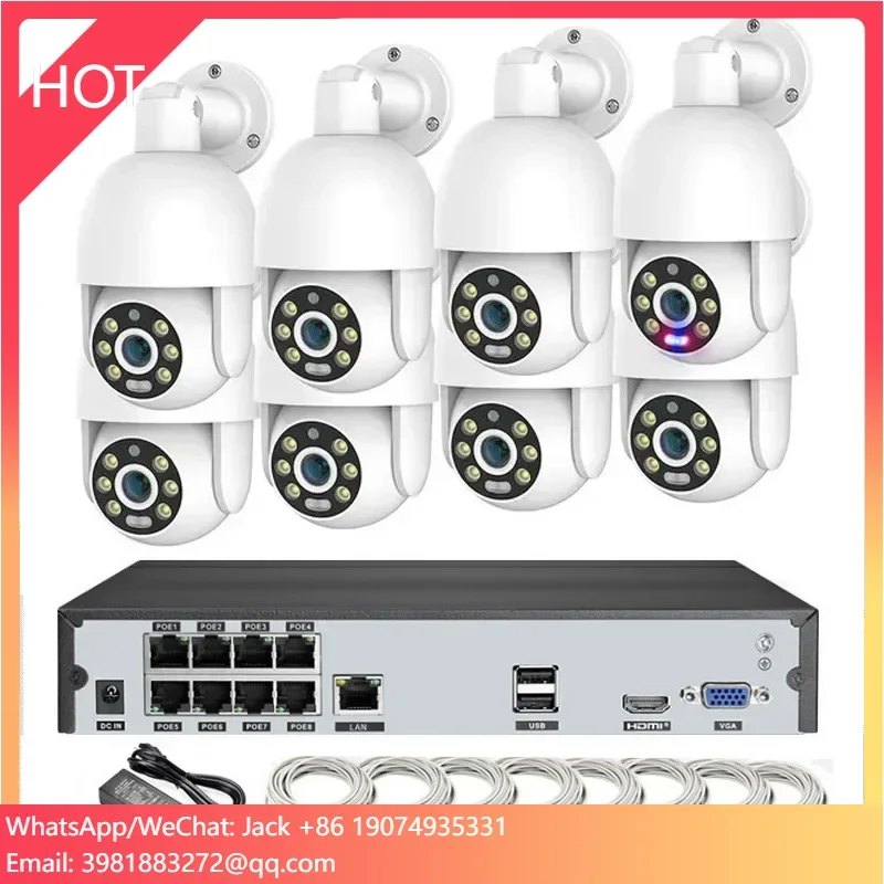 Sistem Kamera NVR PoE 8MP 4K 8 - Outdoor Lighting Track ulasan dan harga