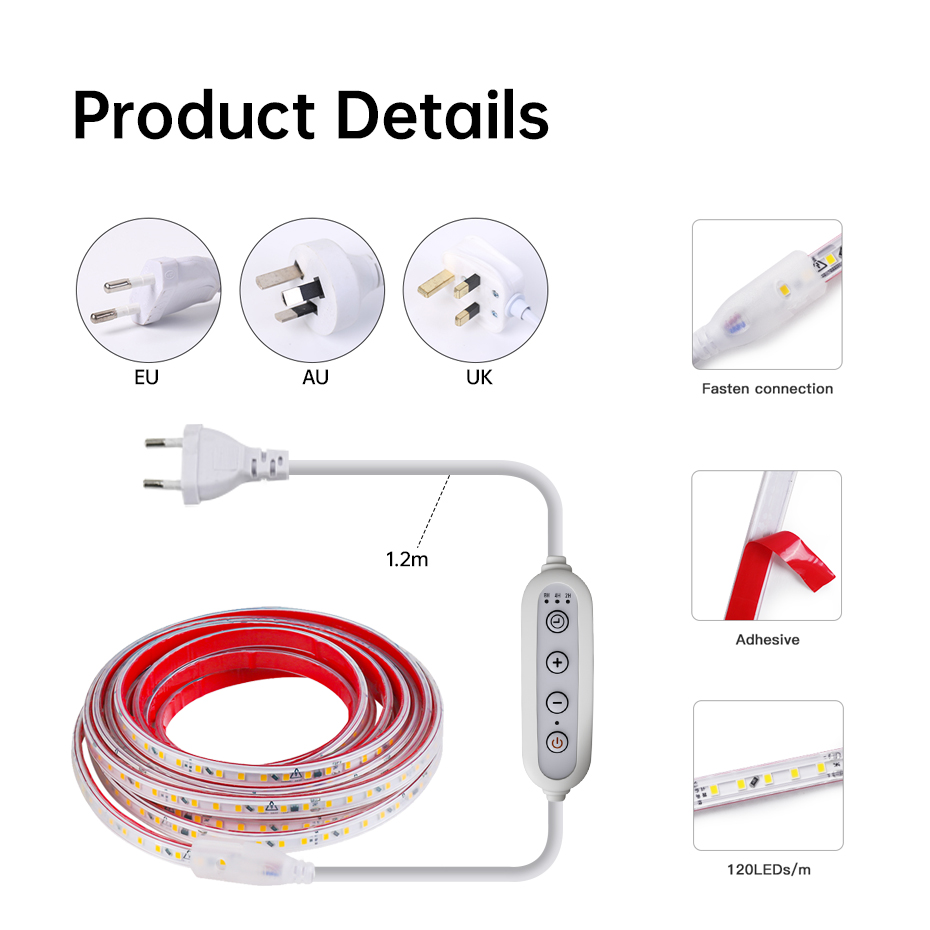 Lampu Strip LED Perekat AC 220 - Outdoor Lighting Uk ulasan dan harga