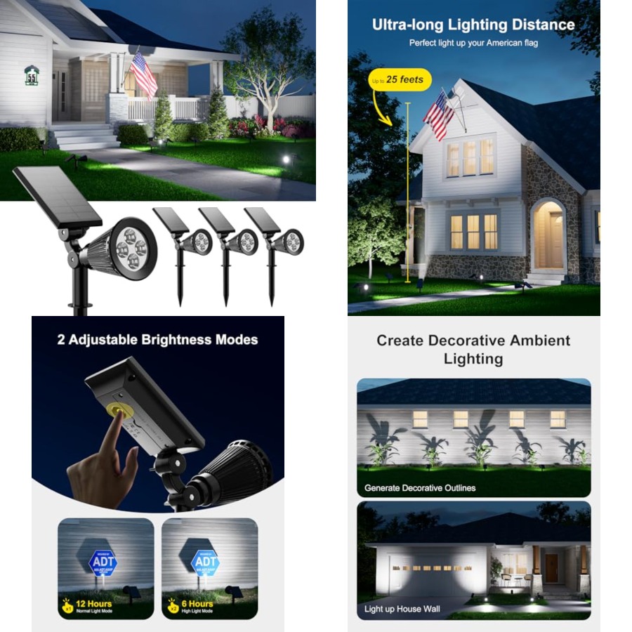 Lampu Sorot Tenaga Surya Tahan - Outdoor Lighting And Landscape ulasan dan harga