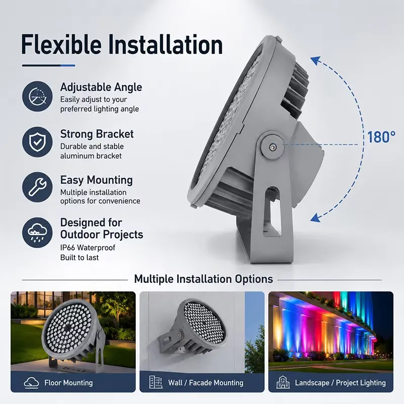 Lampu Sorot LED RGBW SMD DMX51 - Outdoor Lighting And Landscape ulasan dan harga